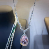 Cherry Blossom Pink Diamond Necklace