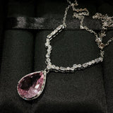 Cherry Blossom Pink Diamond Necklace