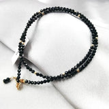 Spinel Pearl Tanzanite Silver Necklace Birthday Gift