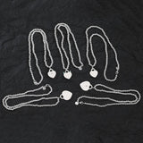 925 Silver Love Key Necklace Women's Party Accessory