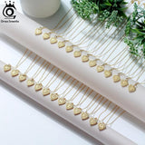 925 Silver Initial Heart Necklace 14K Chain SN305