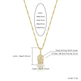 925 Silver Mask Pendant with Iced Zircon Hip-hop Jewelry