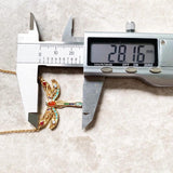 Dragonfly Link Chain Necklace 925 Sterling Silver Bohemia Gift