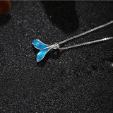 Whale Necklace Tail Fish Pendant Mermaid Tail Necklaces Chain for Women Girl