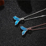 Whale Necklace Tail Fish Pendant Mermaid Tail Necklaces Chain for Women Girl