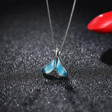 Whale Necklace Tail Fish Pendant Mermaid Tail Necklaces Chain for Women Girl