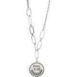 S925 Silver Round Letter Necklace Vintage Jewelry Girls