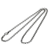 3mm S925 Silver Chain Necklace for Men Women Sweater Chain