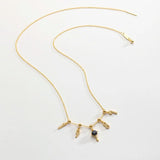 925 Sterling Silver Winter Beads Chain Key Charm Necklace