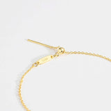925 Sterling Silver Winter Beads Chain Key Charm Necklace