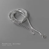 925 Silver Pearl & Zircon Square Choker Necklace Pendant