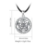 Eudora 925 Silver Witch Moon Pentagram Necklace Men Women Gift