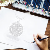 Eudora 925 Silver Witch Moon Pentagram Necklace Men Women Gift