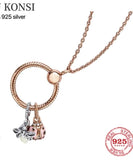 Moon Sky Series Sterling Silver Pan Necklace for Women