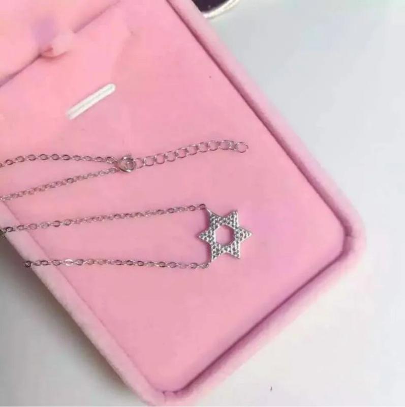 925 Silver Star of David Pendant Necklace Hypoallergenic Jewelry