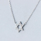 925 Silver Star of David Pendant Necklace Hypoallergenic Jewelry