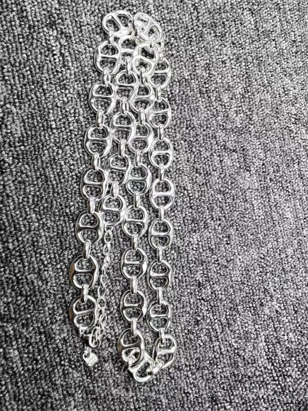 U Node50 High Electroplated 925 Silver Chain Necklace