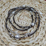 Electroplating Silver Multi-Ropes Chain Necklace