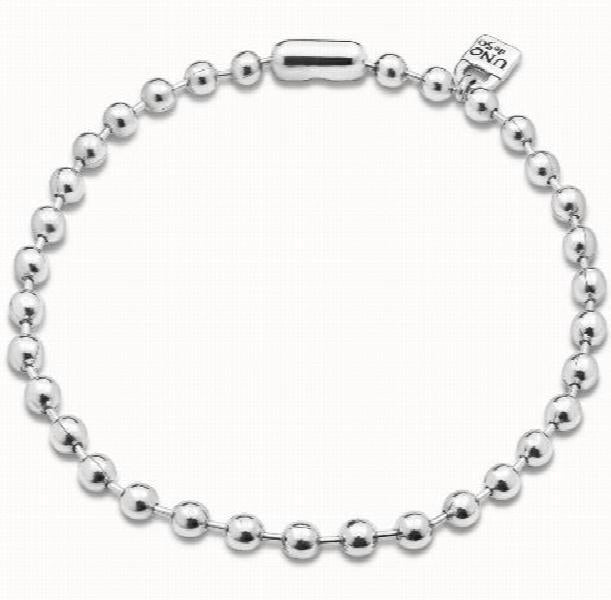 925 Silver Beads Chain Necklace 14K Jewelry