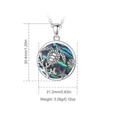 925 Silver Turtle Pendant Abalone Shell Necklace Starfish Chain