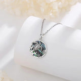 925 Silver Turtle Pendant Abalone Shell Necklace Starfish Chain