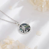 925 Silver Turtle Pendant Abalone Shell Necklace Starfish Chain