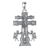 Eudora 925 Silver Cross Necklace Christian Pendant
