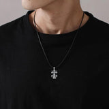 Eudora 925 Silver Cross Necklace Christian Pendant