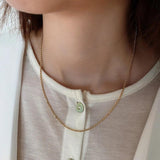 925 Silver Hemp Rope Chain Choker Necklace Minimalist Jewelry for Women