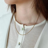 925 Silver Hemp Rope Chain Choker Necklace Minimalist Jewelry for Women