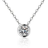 Moissanite Necklace Pendant 925 Sterling Silver Necklaces for Women