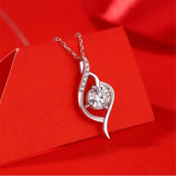 Moissanite Necklace Pendant 925 Sterling Silver Necklaces for Women