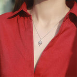 Moissanite Necklace Pendant 925 Sterling Silver Necklaces for Women