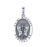 Eudora St. Michael Angel Wings Necklace 925 Silver