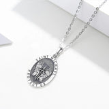 Eudora St. Michael Angel Wings Necklace 925 Silver