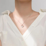 925 Sterling Silver Mountain Pendant Necklace for Women