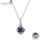 1CT D Good VVS1 Moissanite Pendant Necklace 925 Sterling Silver