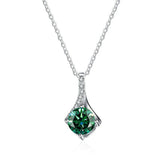 1CT D Good VVS1 Moissanite Pendant Necklace 925 Sterling Silver