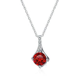 1CT D Good VVS1 Moissanite Pendant Necklace 925 Sterling Silver