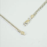 S925 Pure Silver Car Flower Double Buckle Thick Man Necklace