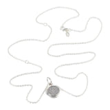 Round Dangle Necklace & Pendant Silver European Style Chorker Chain