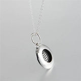Round Dangle Necklace & Pendant Silver European Style Chorker Chain