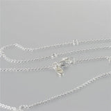 Round Dangle Necklace & Pendant Silver European Style Chorker Chain