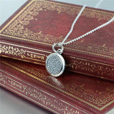 Round Dangle Necklace & Pendant Silver European Style Chorker Chain