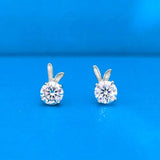 Bunny Necklace Sterling Silver Rabbit and Moon Pendant Necklaces