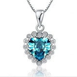 S925 Silver Heart Pendant Necklace for Couples