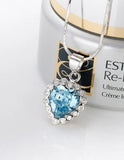 S925 Silver Heart Pendant Necklace for Couples