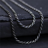 925 Sterling Silver Necklace 2mm Sweater Chain Thai Silver Jewelry