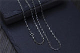 925 Sterling Silver Necklace 2mm Sweater Chain Thai Silver Jewelry