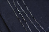 925 Sterling Silver Necklace 2mm Sweater Chain Thai Silver Jewelry